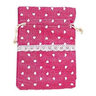 Bolsas de saco rosa para regalos