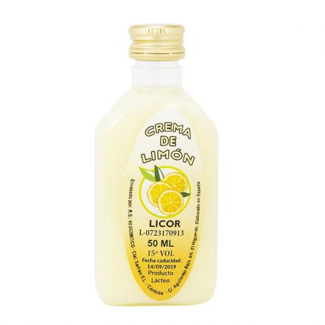 Licor para boda de crema de limón 50ml